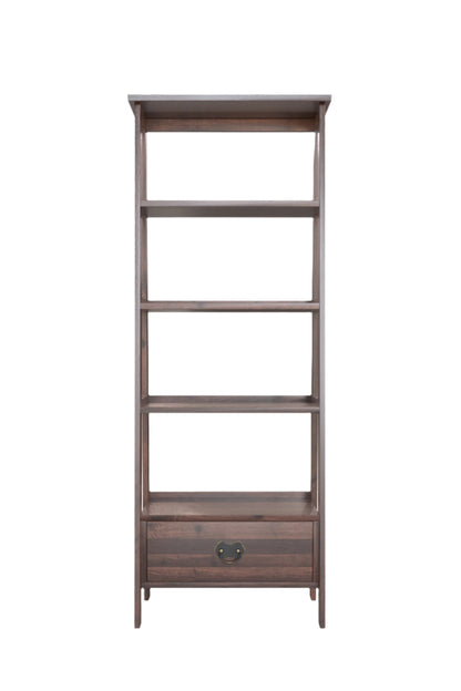Laura Ashley Garrat Ladder Shelving Unit in Dark Chestnut - 3535414 - White Bear Furnishings