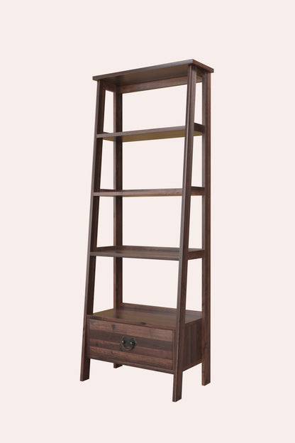 Laura Ashley Garrat Ladder Shelving Unit in Dark Chestnut - 3535414 - White Bear Furnishings