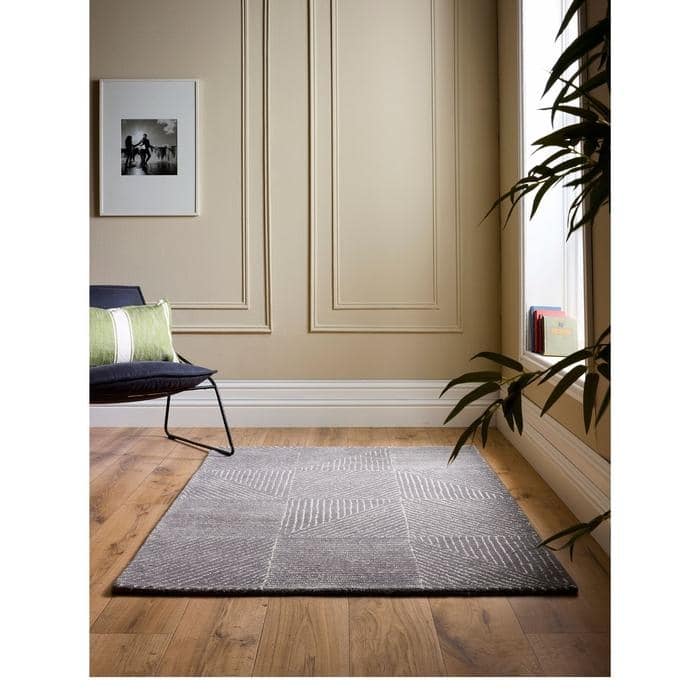 Eco Modern Wool Rug Geometric Design