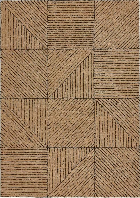 Eco Modern Wool Rug Geometric Design