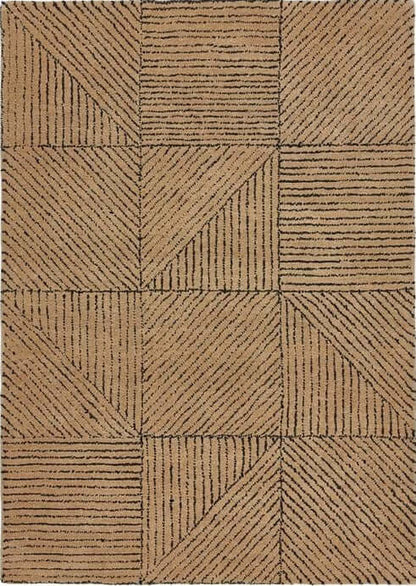 Eco Modern Wool Rug Geometric Design