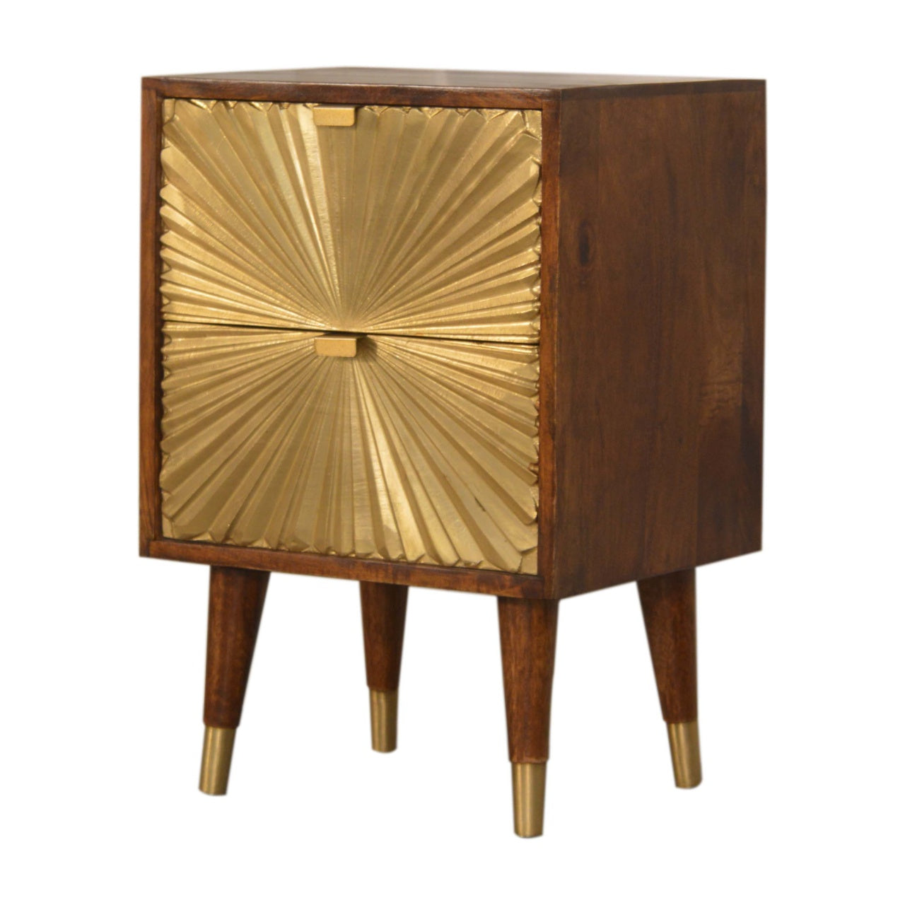 Manila Gold Bedside - White Bear Furnishings