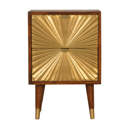Manila Gold Bedside - White Bear Furnishings