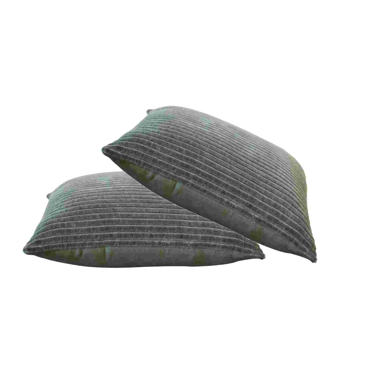 Ribbed Green Cushion Set of 2 - White Bear Furnishings