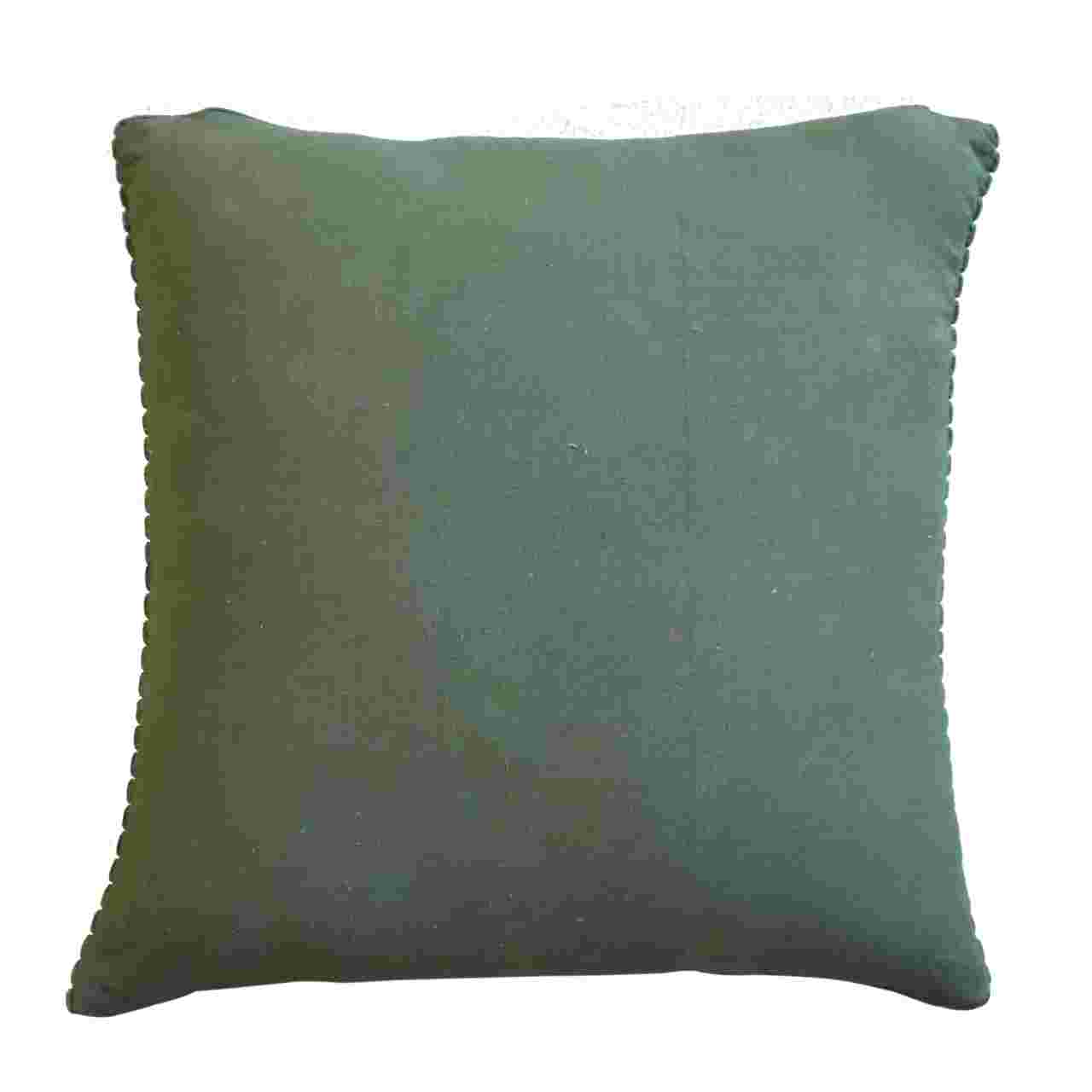 Ribbed Green Cushion Set of 2 - White Bear Furnishings