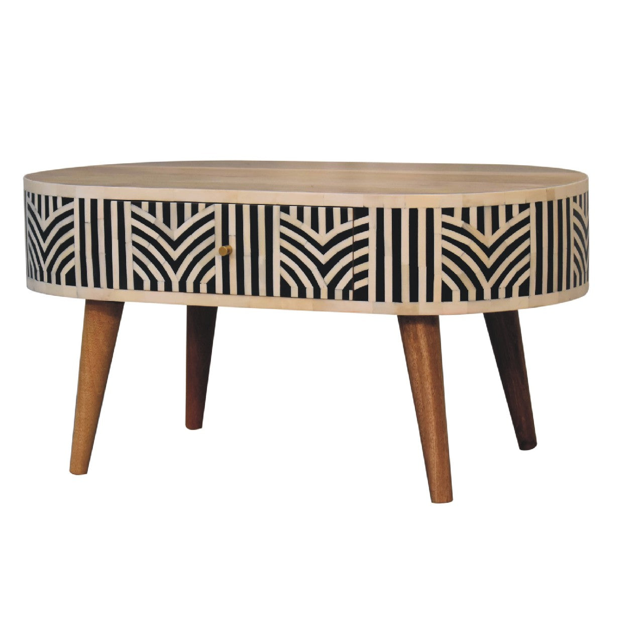 Handcrafted Edessa Bone Inlay Coffee Table - IN3384