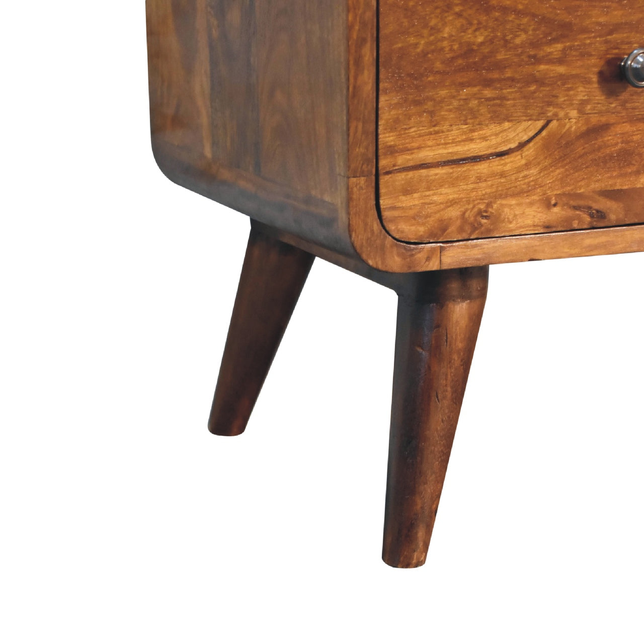 2 over 3 Curved Chestnut Chest - White Bear Furnishings