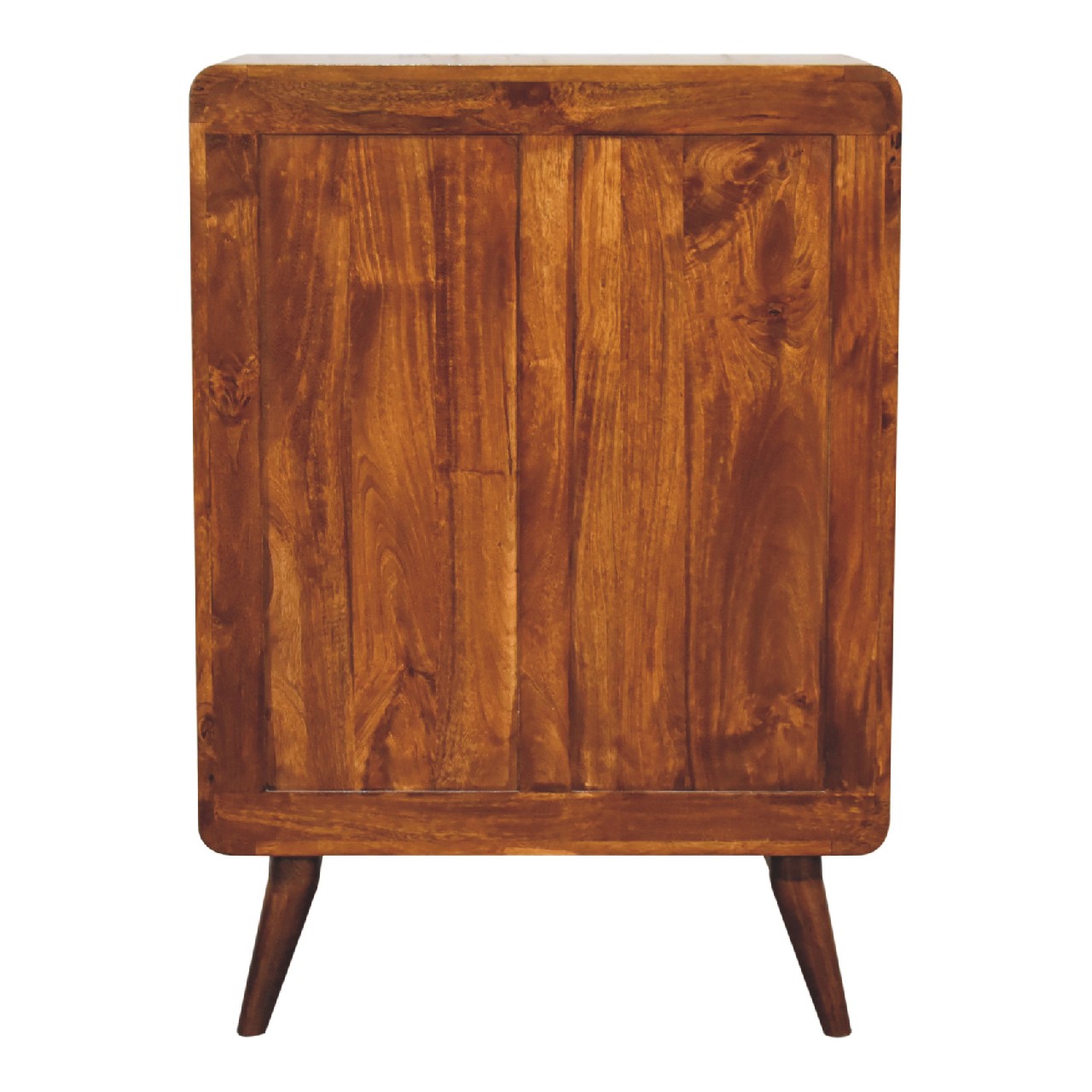 2 over 3 Curved Chestnut Chest - White Bear Furnishings