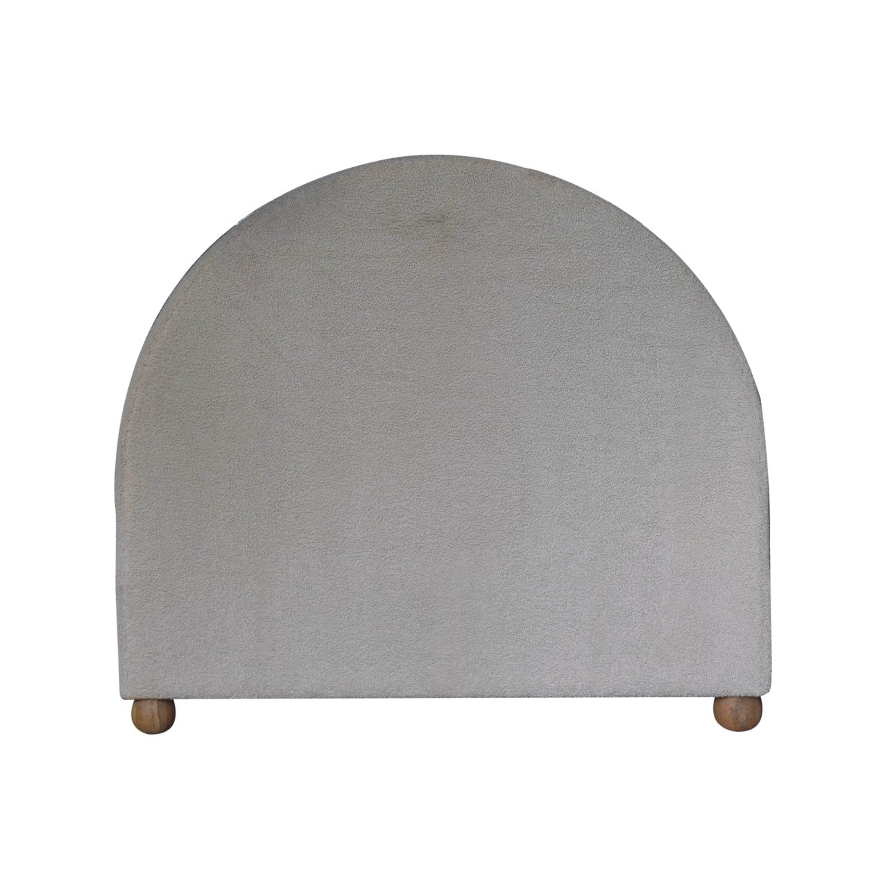 Cream Boucle Double Bed - White Bear Furnishings