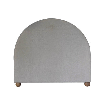 Cream Boucle Double Bed - White Bear Furnishings