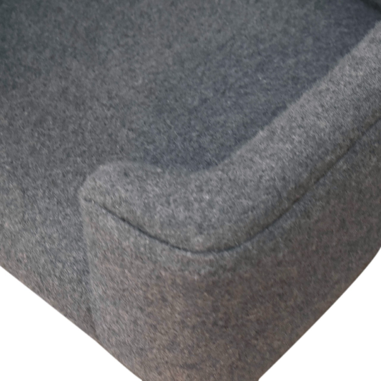 Handcrafted Artisanal Mini Battleship Tweed Pet Sofa Bed - IN3533