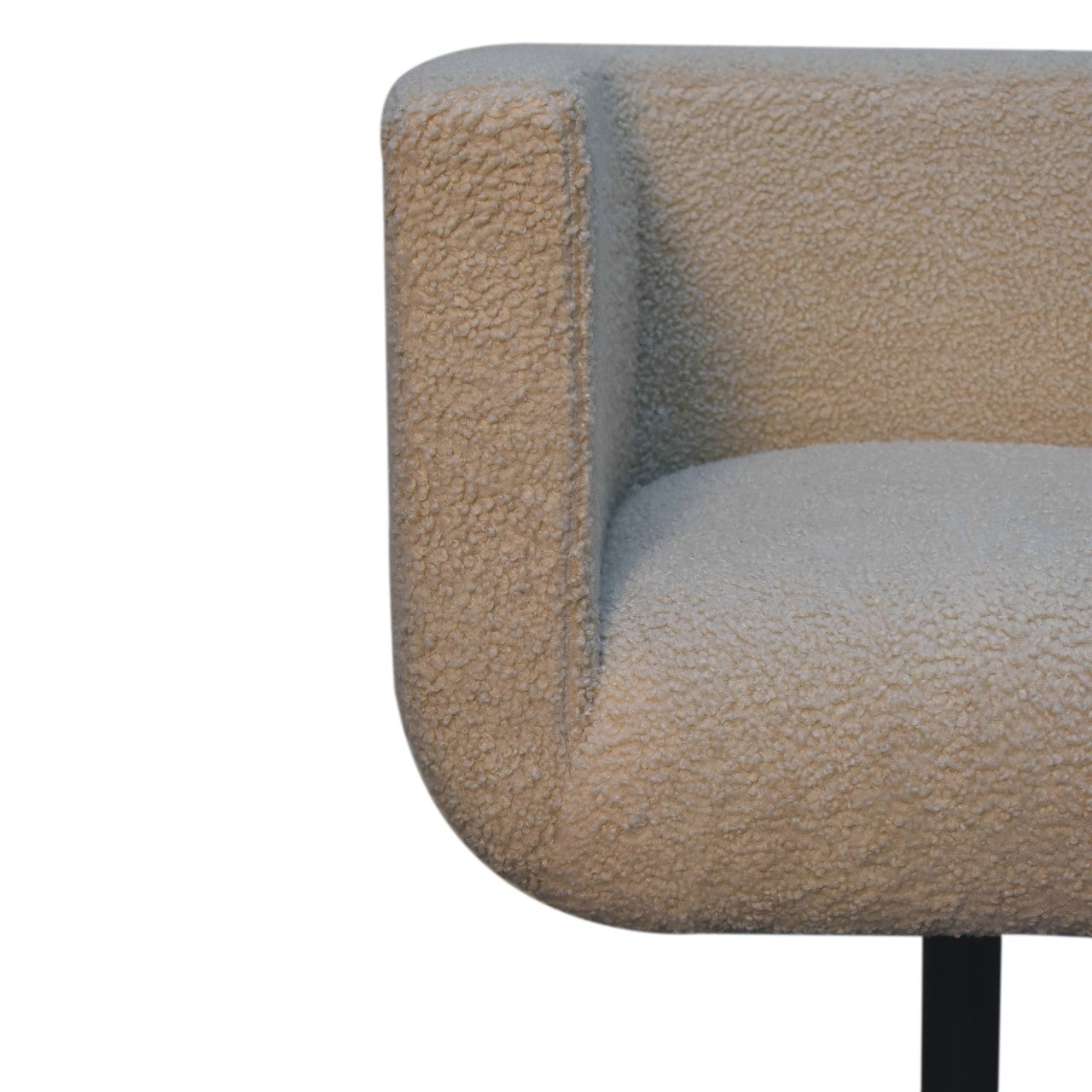 Cream Boucle Swivel Chair - White Bear Furnishings