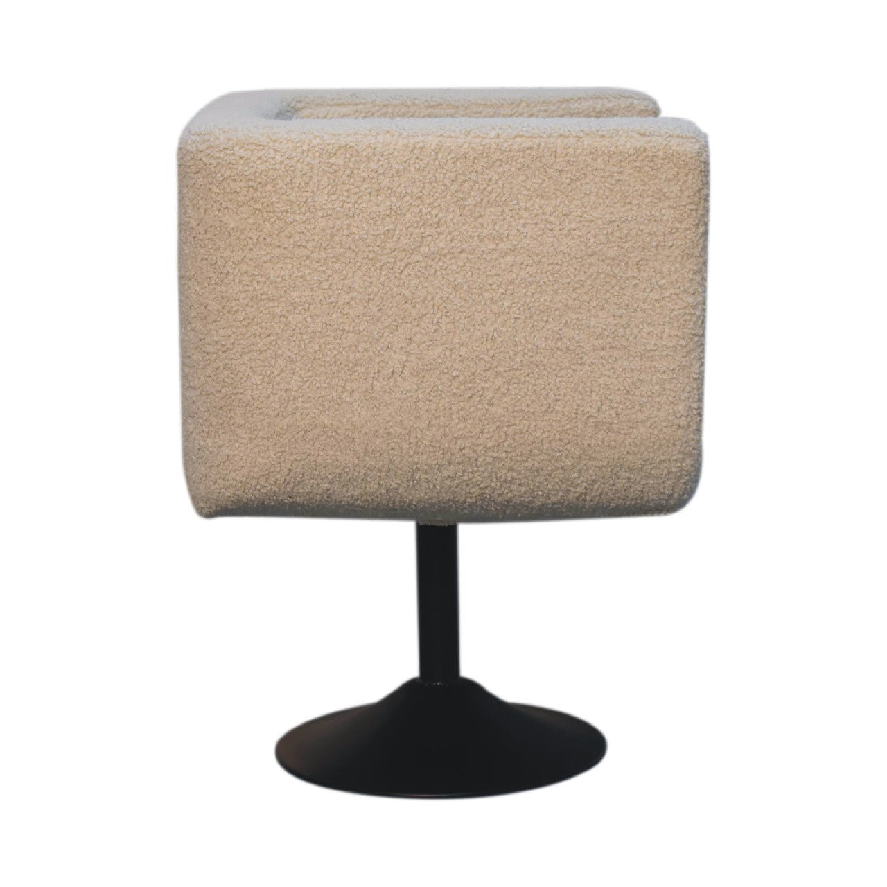Cream Boucle Swivel Chair - White Bear Furnishings