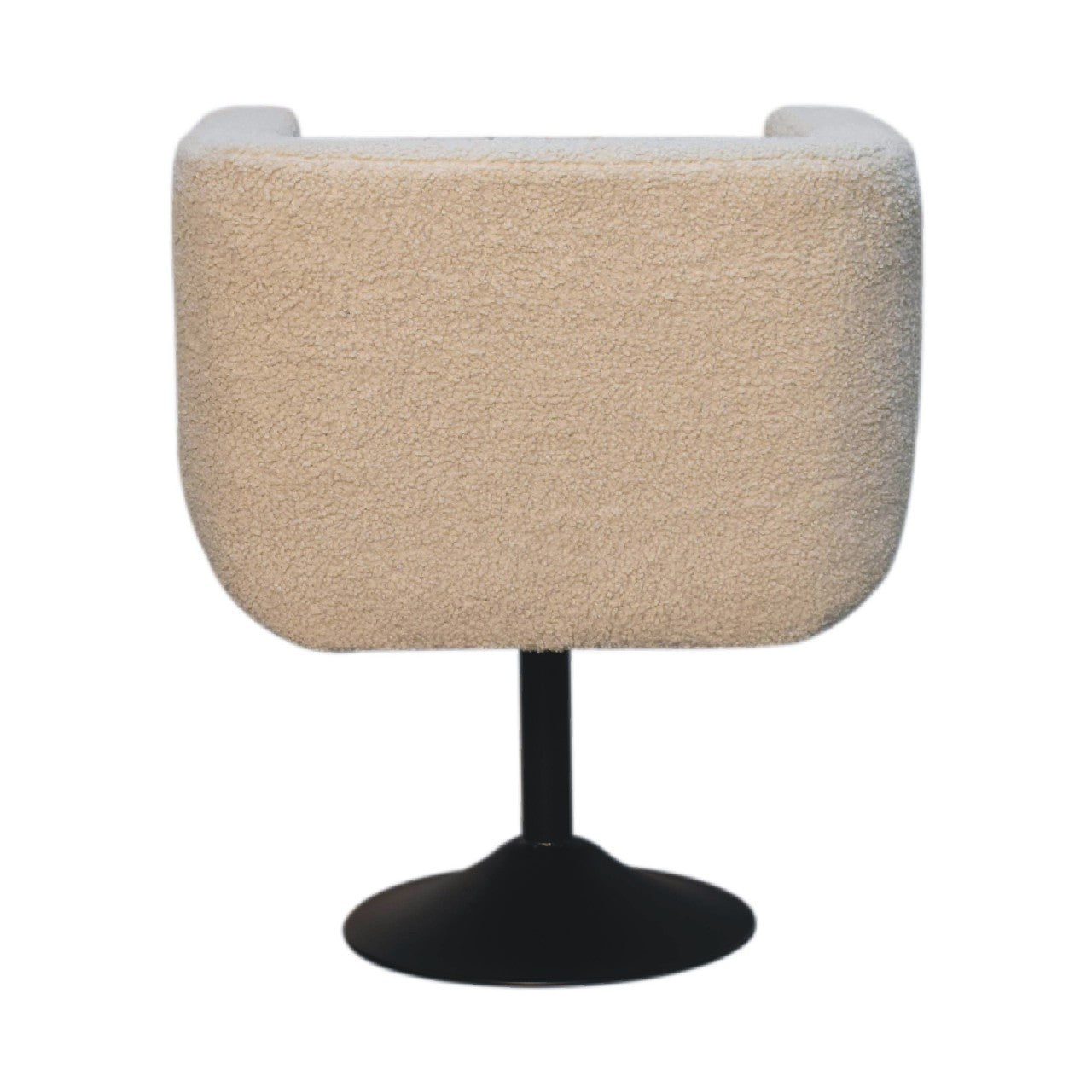 Cream Boucle Swivel Chair - White Bear Furnishings