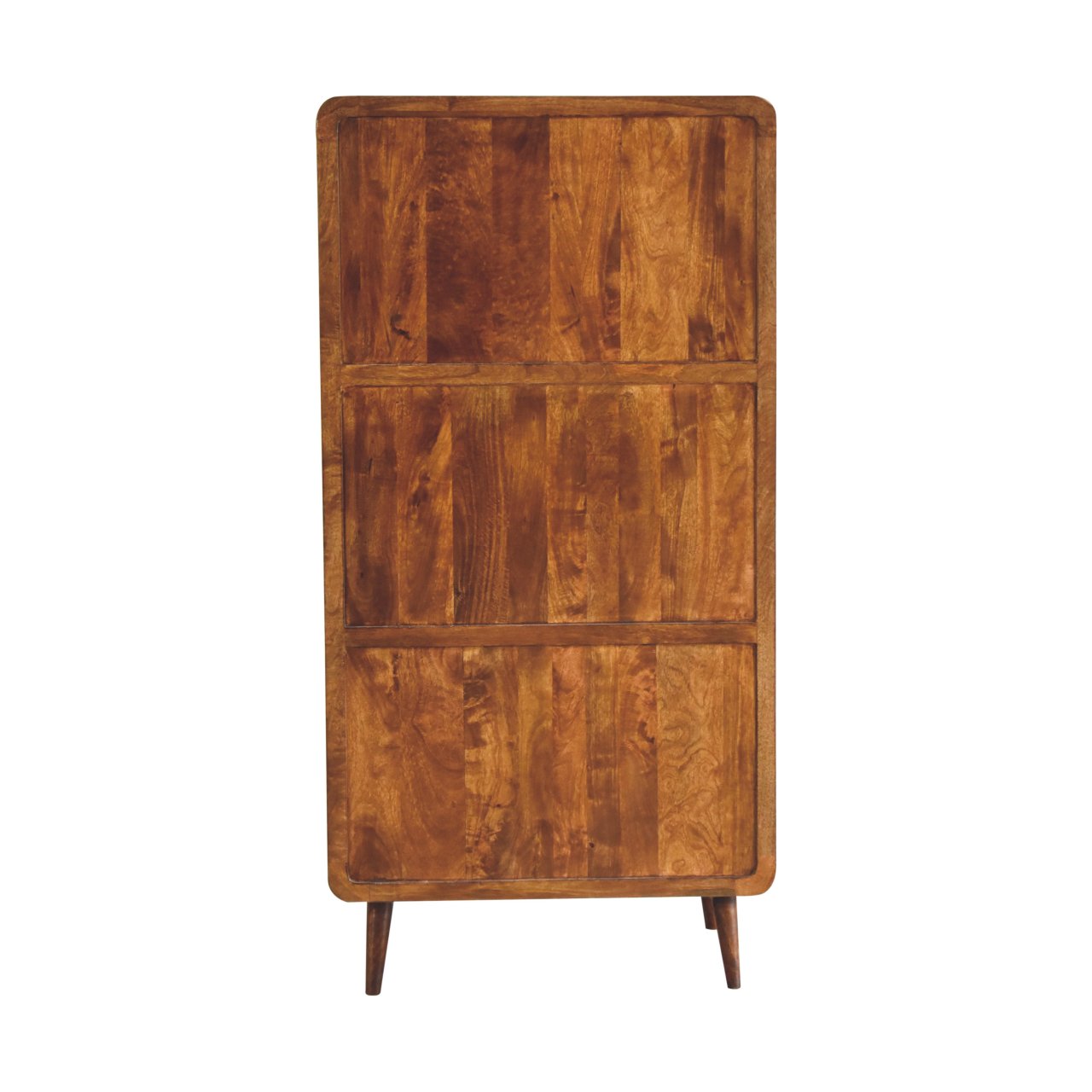 Curved Chestnut Wardrobe - White Bear Furnishings