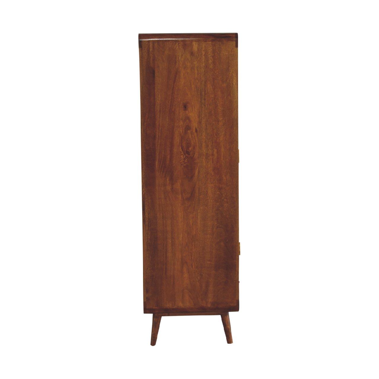 Curved Chestnut Wardrobe - White Bear Furnishings