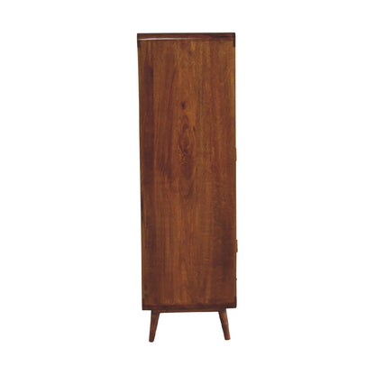 Curved Chestnut Wardrobe - White Bear Furnishings