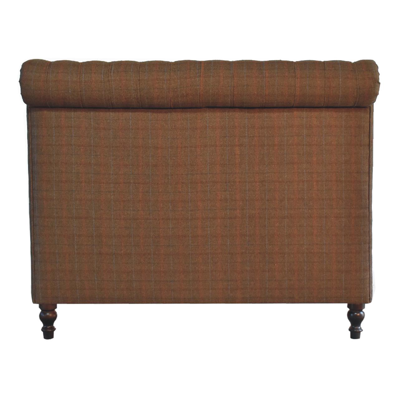 Handcrafted Artisanal Multi Tweed Bed Frame - IN3611