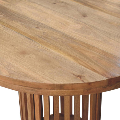 Handcrafted Artisanal Ariella Round Dining Table in Mango Wood  - IN3737