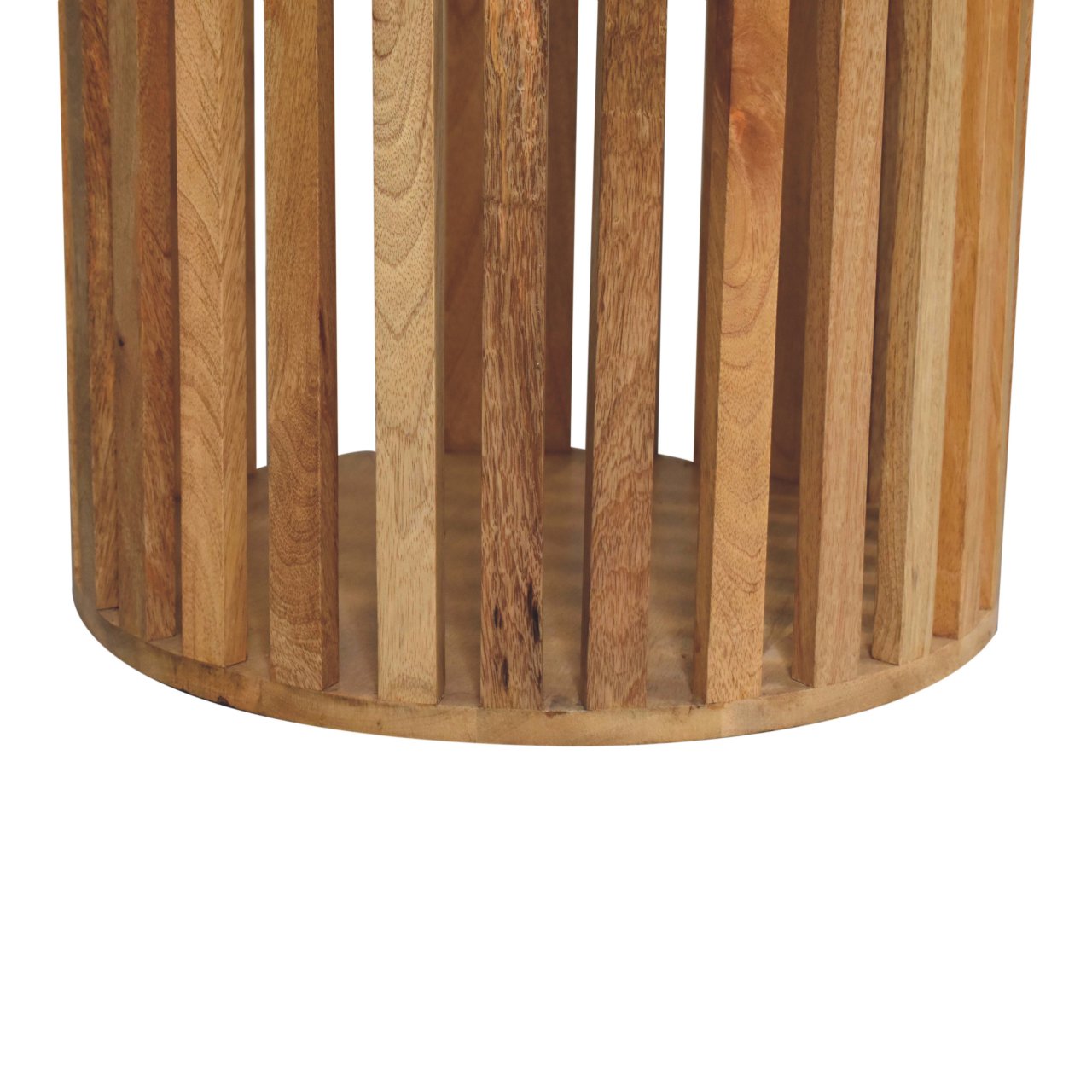 Handcrafted Artisanal Ariella Round Dining Table in Mango Wood  - IN3737