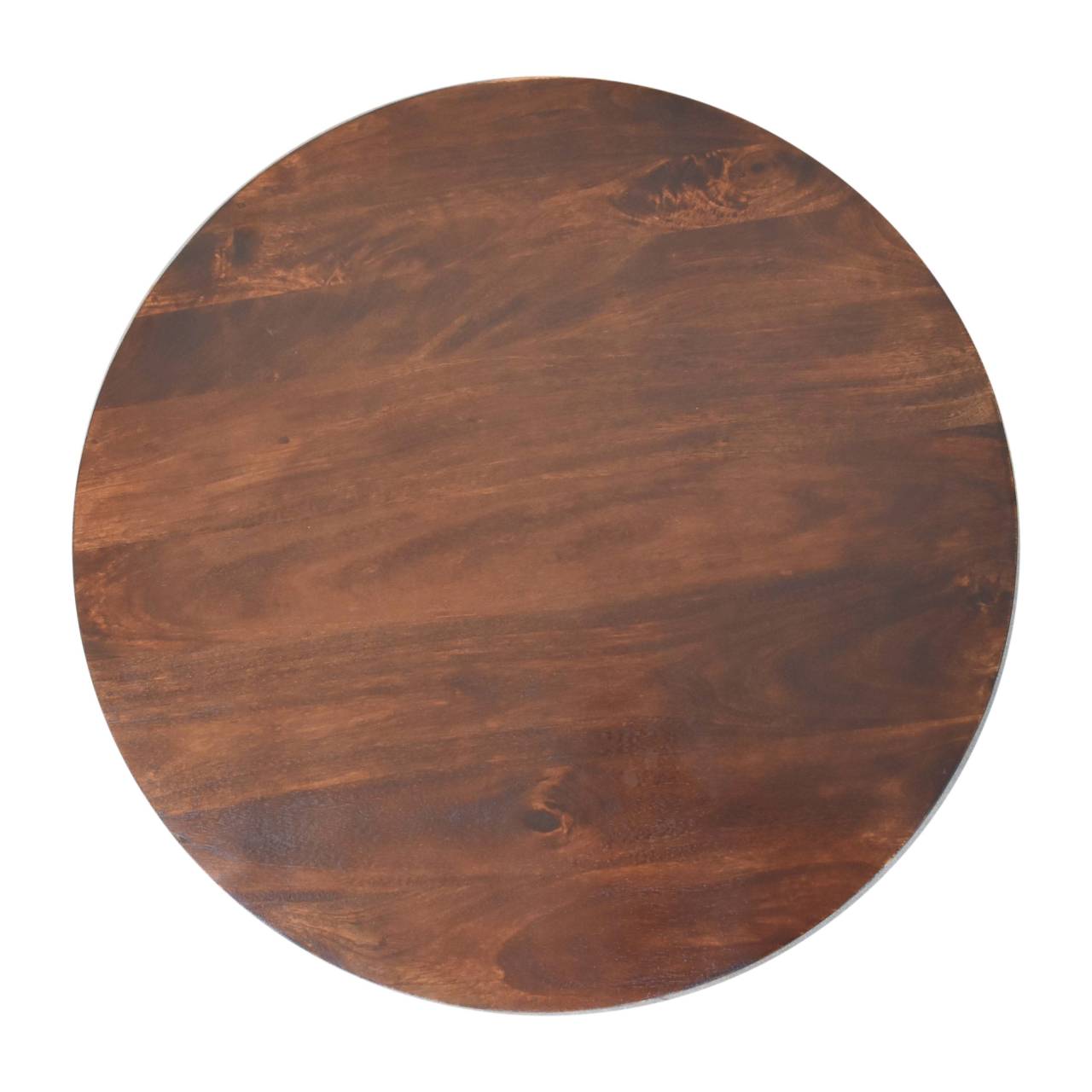 bird's eye view of round coffee table
