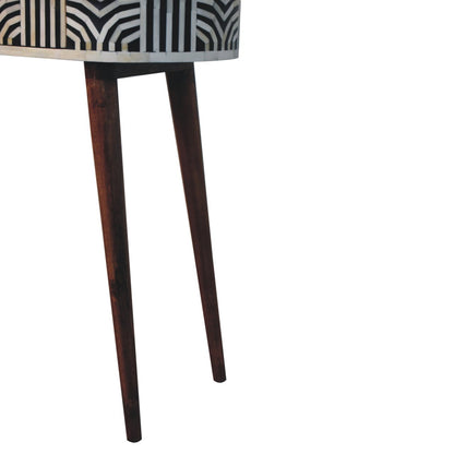 Handcrafted Edessa Honey Caramel Bone Inlay Console Table – IN3821