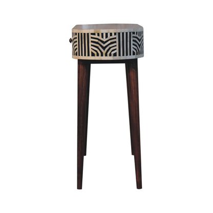 Handcrafted Edessa Honey Caramel Bone Inlay Console Table – IN3821