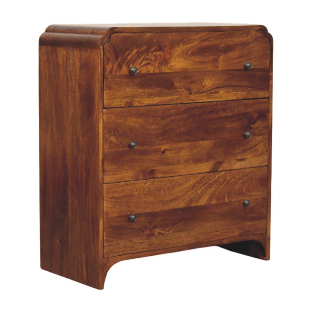 Newton Chestnut 3 Drawer Chest - White Bear Furnishings