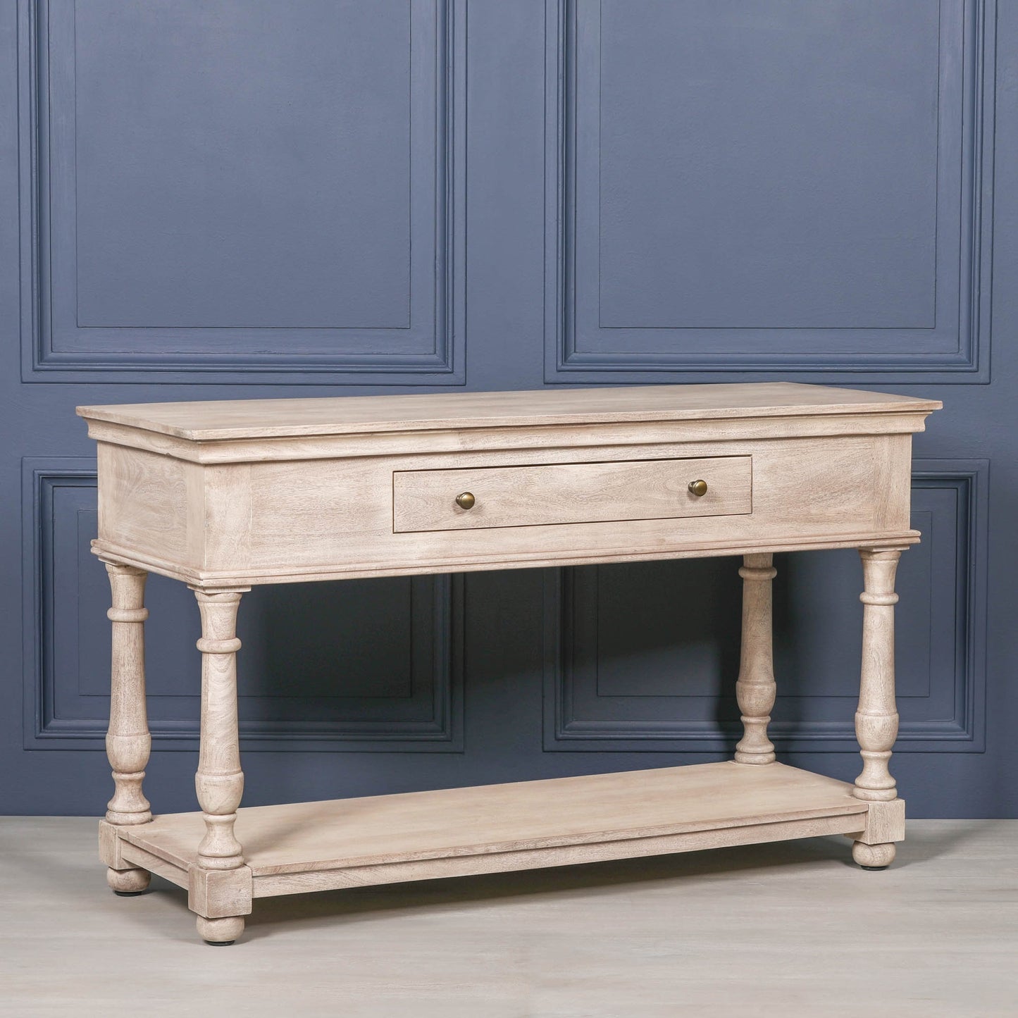 Maison Reproductions Acacia Wooden Console with Single Drawer - KFA193