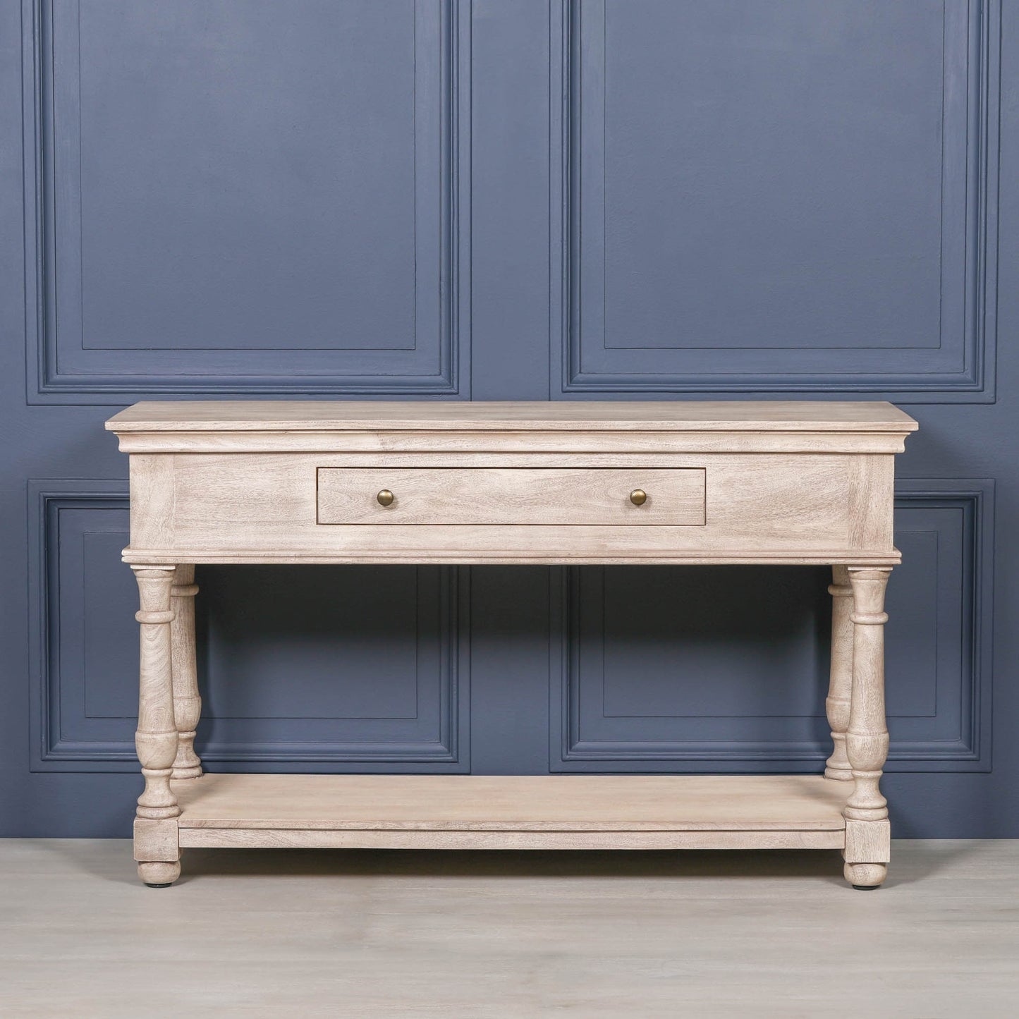 Maison Reproductions Acacia Wooden Console with Single Drawer - KFA193