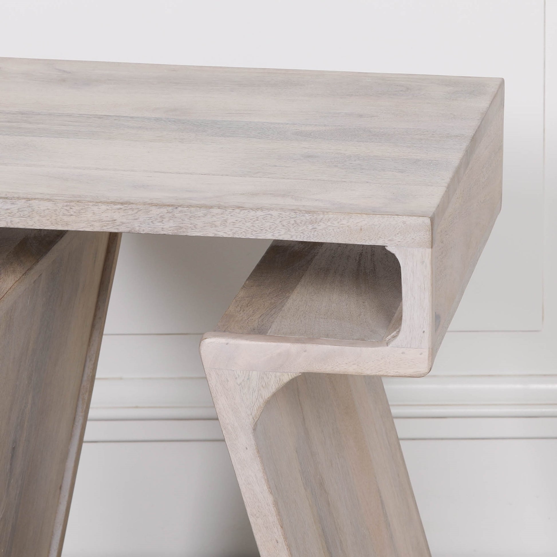 Handcrafted Blanchie Wooden Nesting Side Occasional Table – KFA444 - White Bear Furnishings