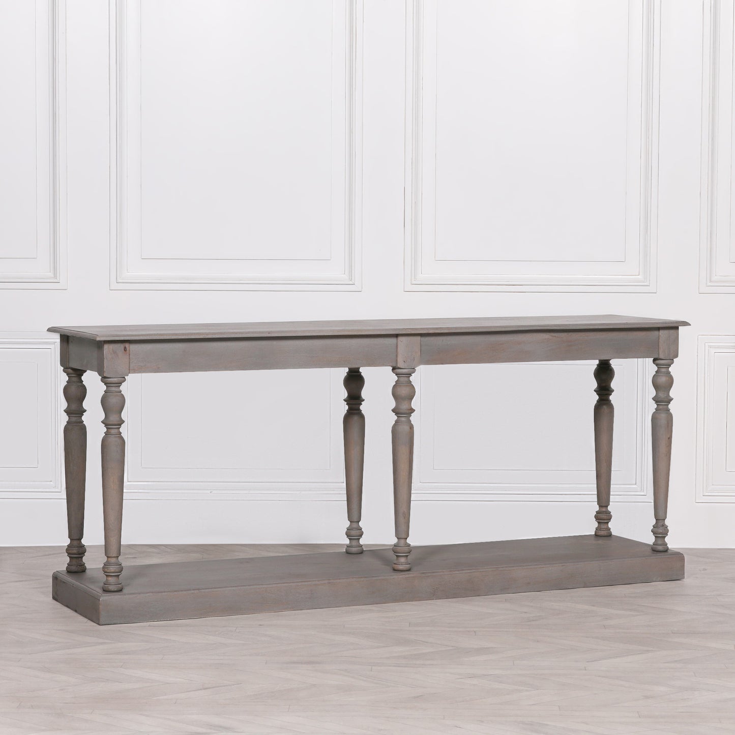 Maison Reproductions Rustic Wooden Column Leg Console -  KFA679