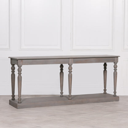 Maison Reproductions Rustic Wooden Column Leg Console -  KFA679