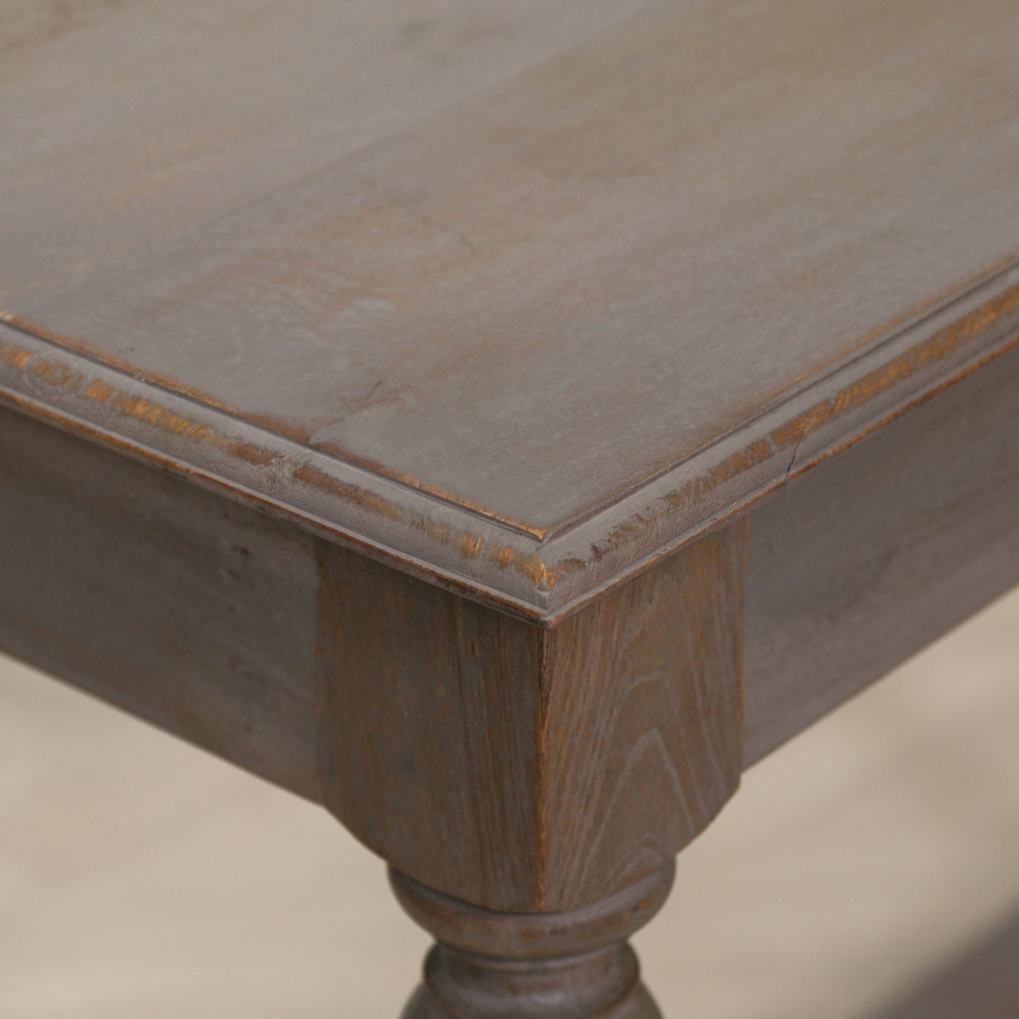 Maison Reproductions Rustic Wooden Column Leg Console -  KFA679