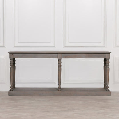 Maison Reproductions Rustic Wooden Column Leg Console -  KFA679