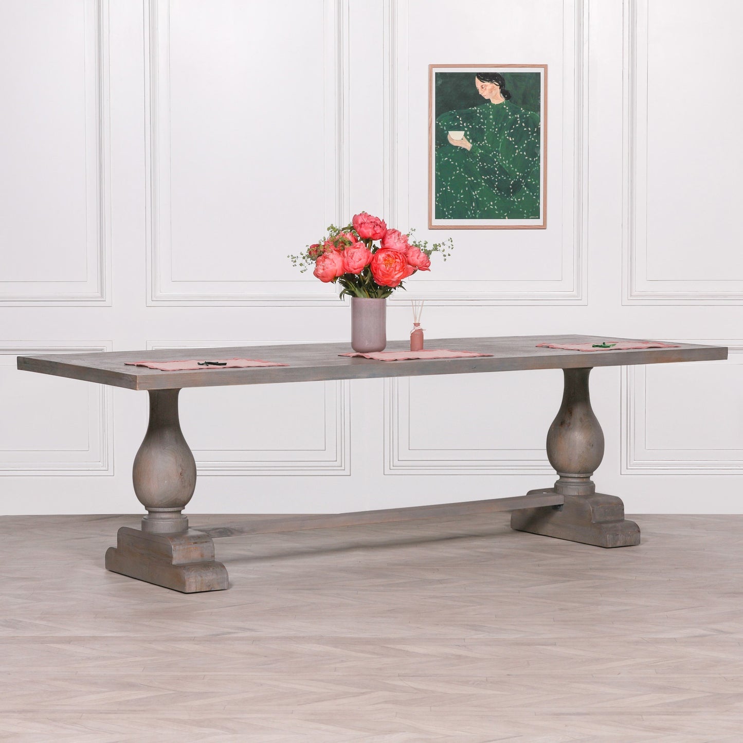 Maison Reproductions Wooden Rustic Rectangular Dining Table 260cm -  KFA932