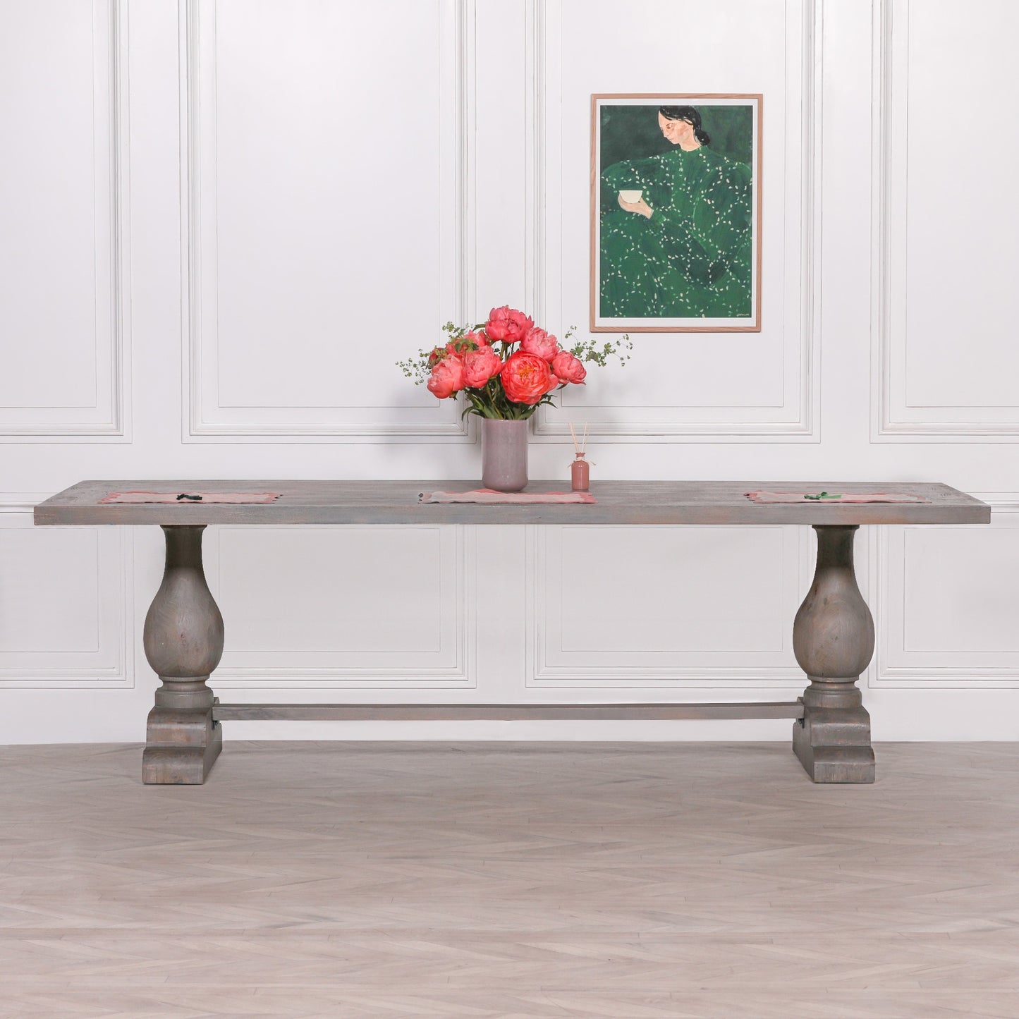 Maison Reproductions Wooden Rustic Rectangular Dining Table 260cm -  KFA932