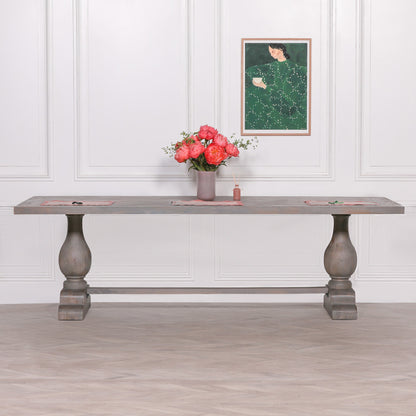 Maison Reproductions Wooden Rustic Rectangular Dining Table 260cm -  KFA932