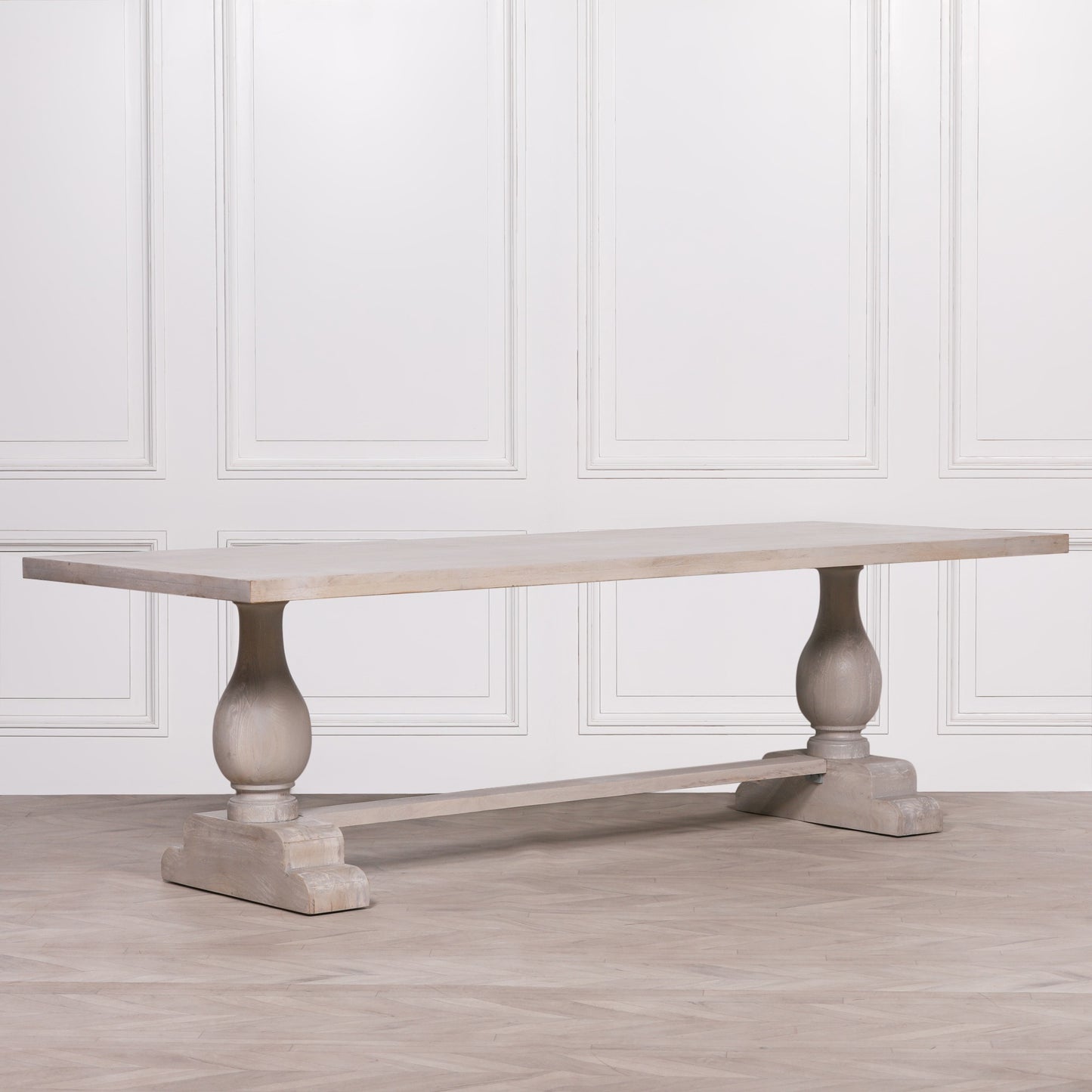 Maison Reproductions Blanche Wood Rustic Rectangular Dining Table 260cm - KFA941
