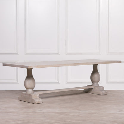 Maison Reproductions Blanche Wood Rustic Rectangular Dining Table 260cm - KFA941