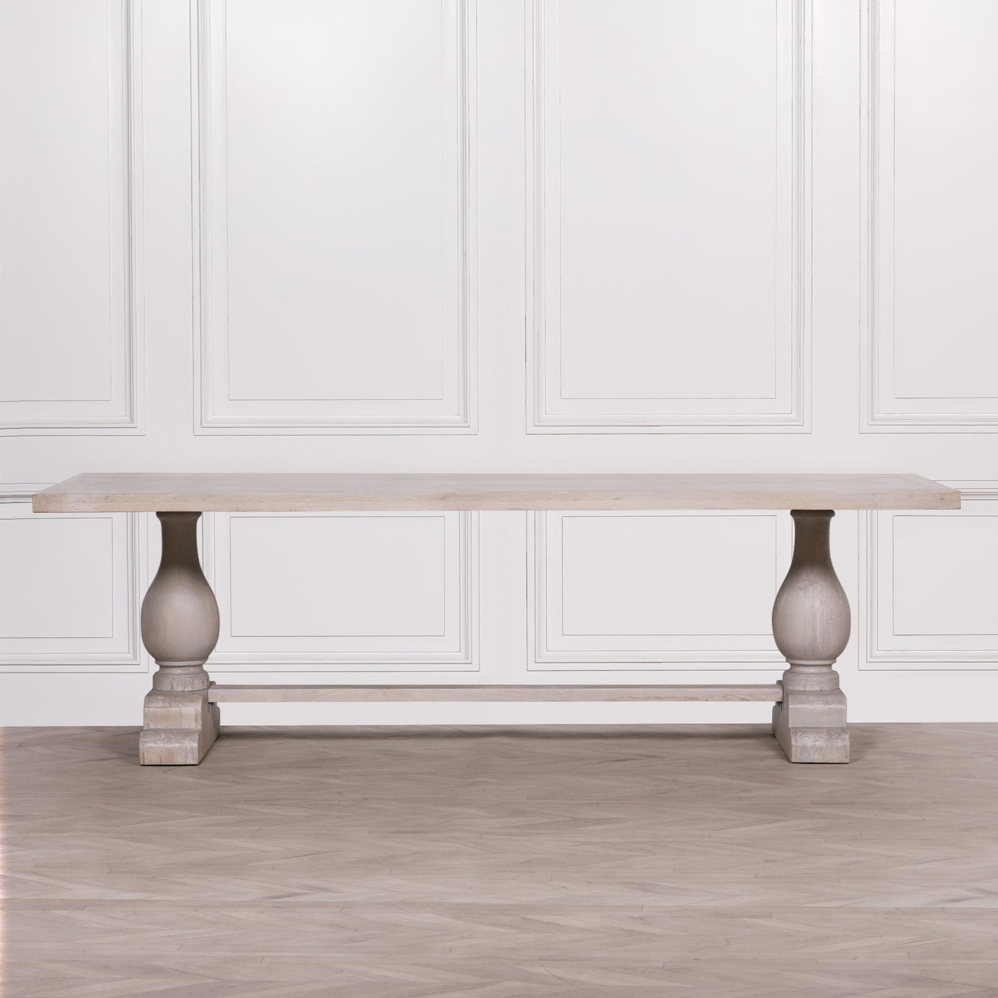 Maison Reproductions Blanche Wood Rustic Rectangular Dining Table 260cm - KFA941