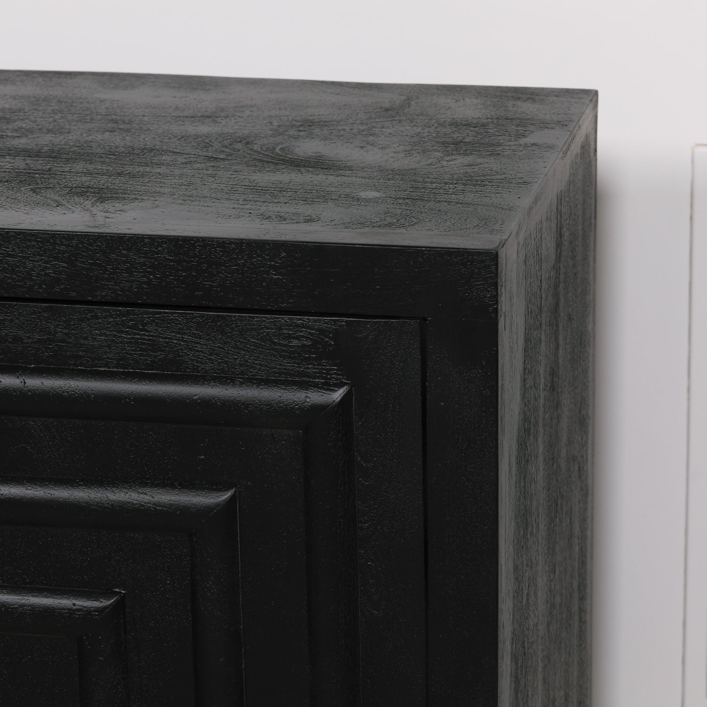 Maison Reproductions Black Wooden Contemporary Sideboard - KFA994