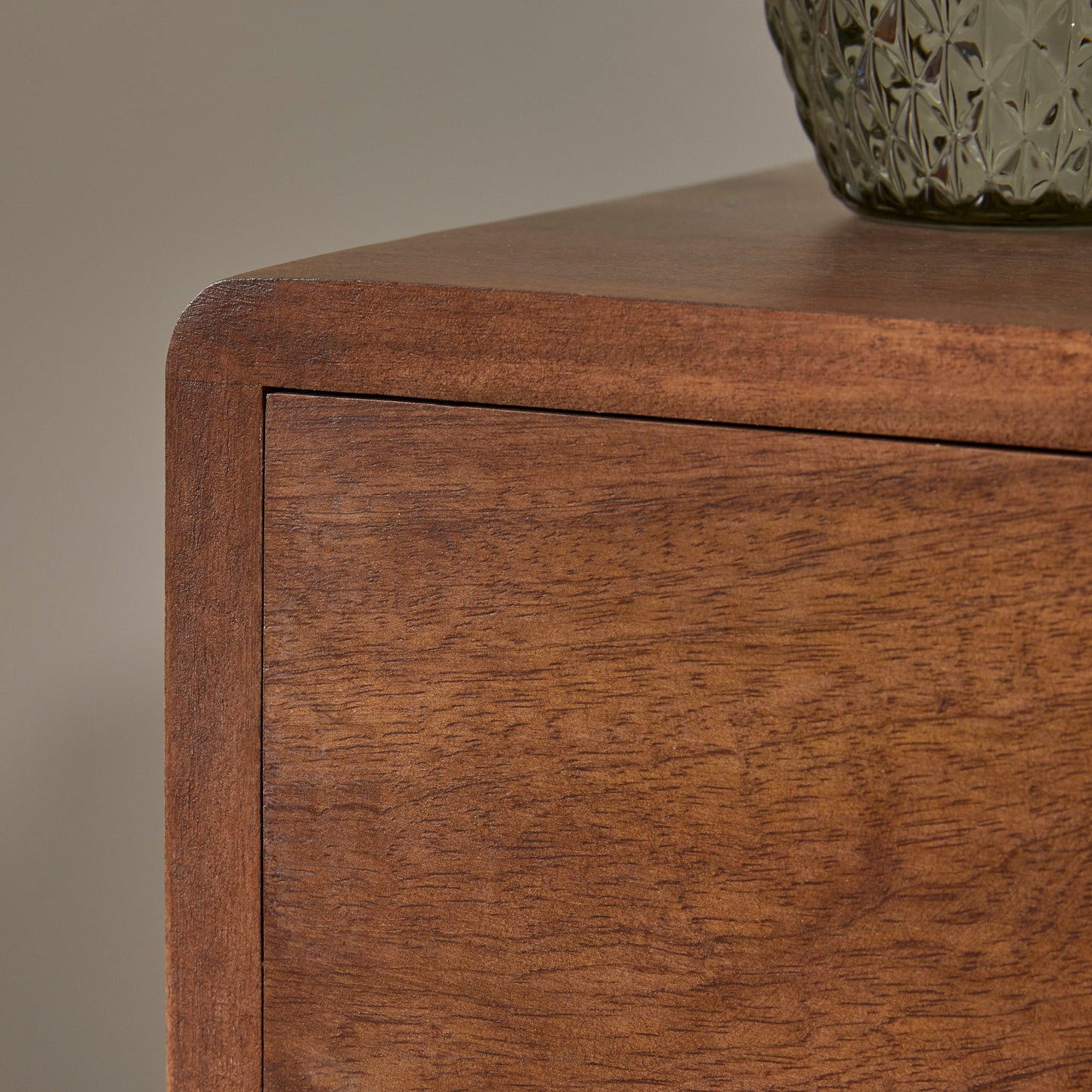 Fishe & Lilly Scandinavian Walnut Logan Narrow Bedside Table