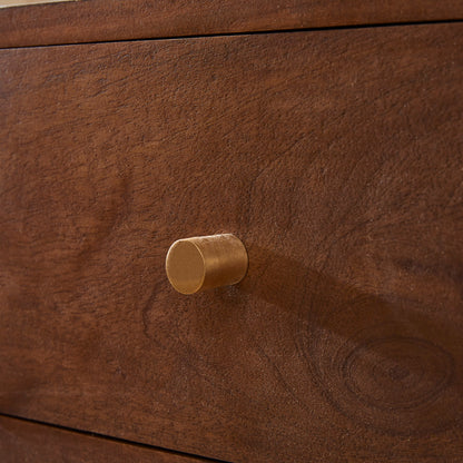 Fishe & Lilly Scandinavian Walnut Logan Narrow Bedside Table