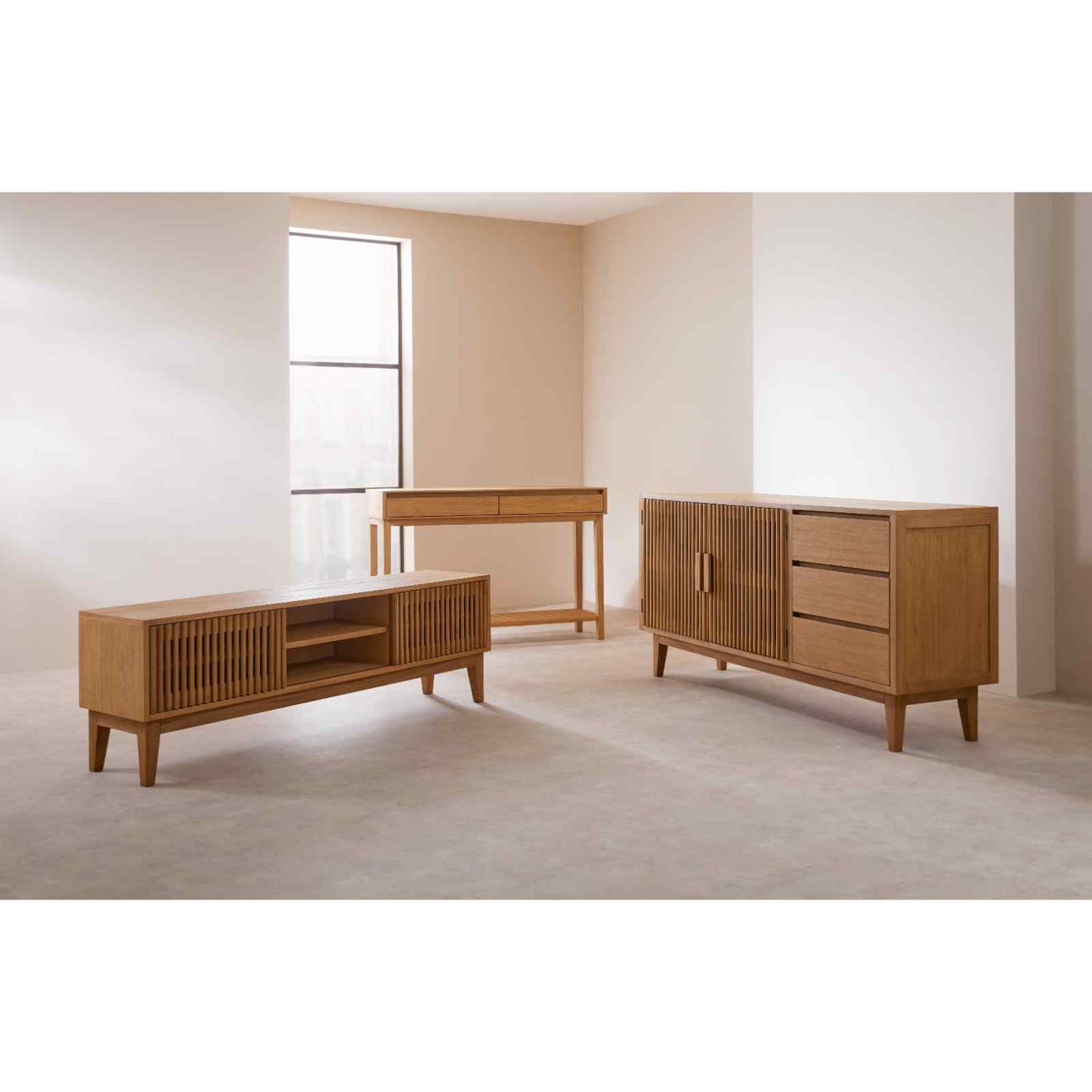 Fishe & Lilly Melia Media Unit with Sliding Doors