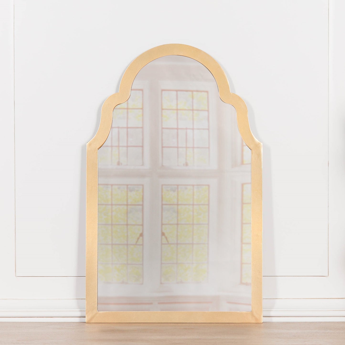 Gold Arch Metal Wall Mirror - MWA688