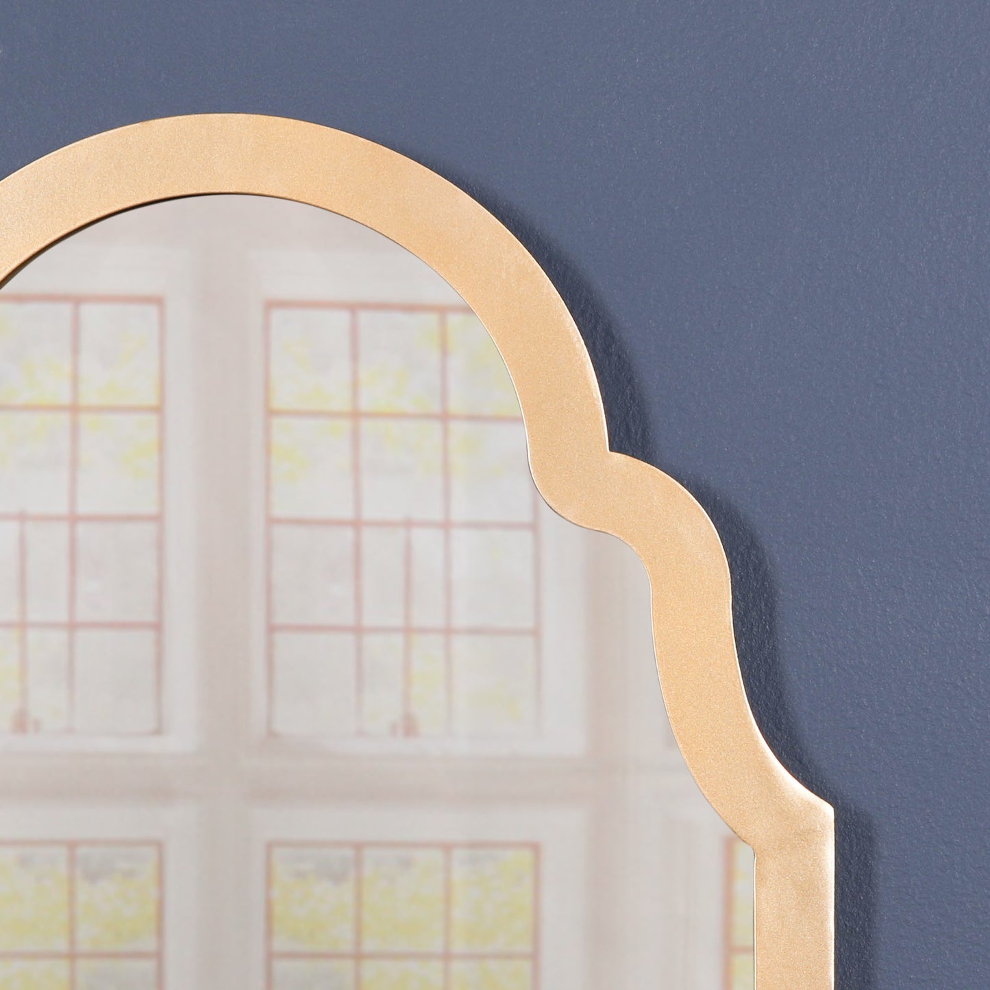 Gold Arch Metal Wall Mirror - MWA688