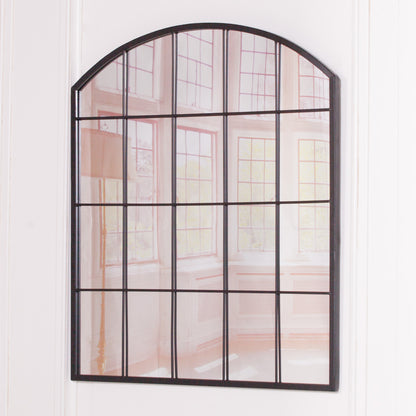 Black Metal Window Mirror - MWA812