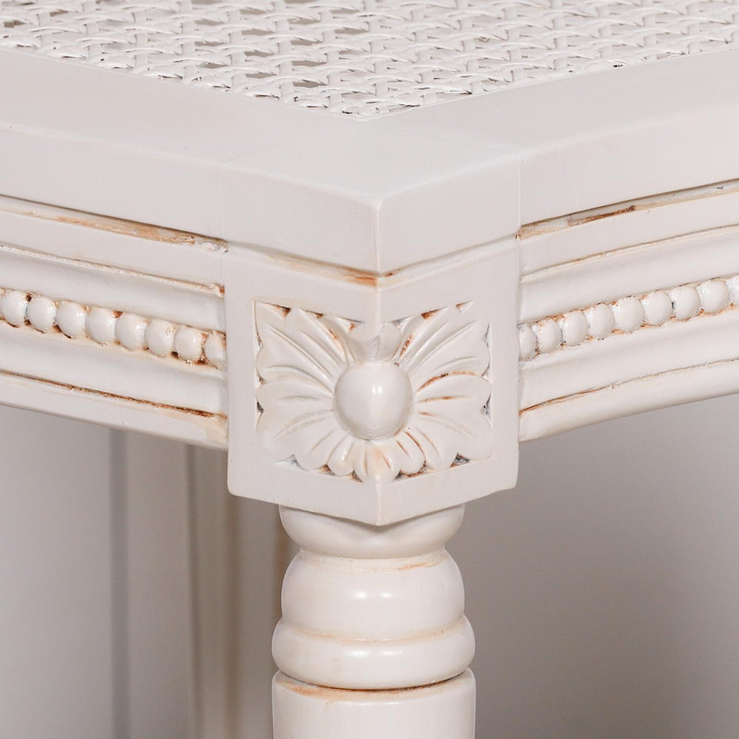 [Set of 2] Maison Reproductions White Chateau Dining Chairs - MWF035