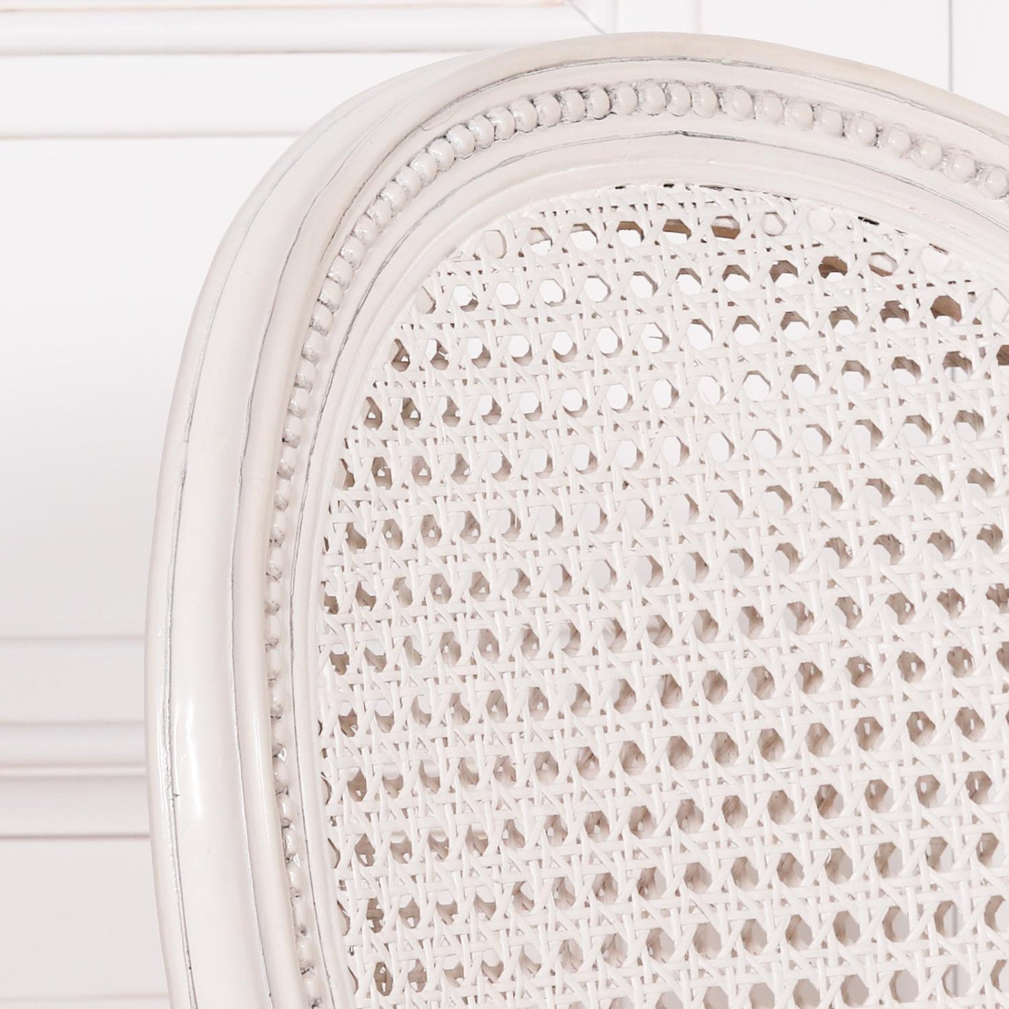 [Set of 2] Maison Reproductions Off White Chateau Rattan Dining Chairs - MWF03